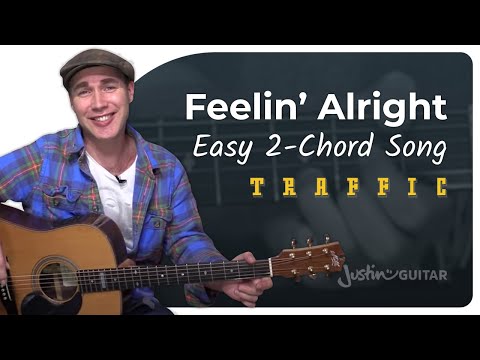 Feelin Alright - Traffic | Easy Beginner Guitar Lesson