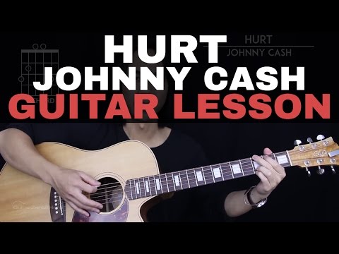 Hurt Guitar Tutorial - Johnny Cash Guitar Lesson 🎸 |Tabs + Easy Chords + Guitar Cover|