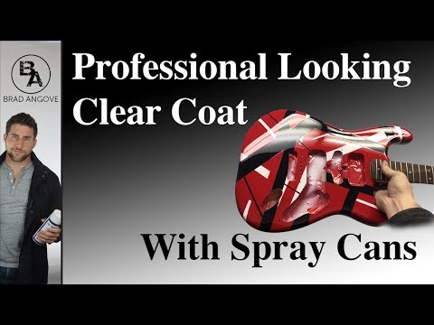 How to get a professional looking clear coat with spray cans