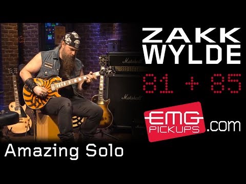 Zakk Wylde rips amazing guitar solo over Andy James track, EMGtv