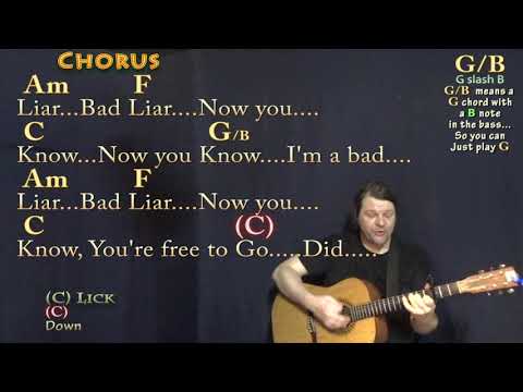Bad Liar (Imagine Dragons) Strum Guitar Cover Lesson with Chords/Lyrics - Capo 3rd Fret