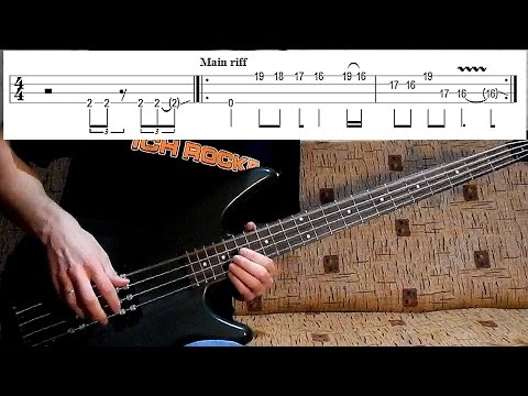 How to play &#039;For Whom The Bell Tolls&#039; by Metallica | bass lesson + bass tab