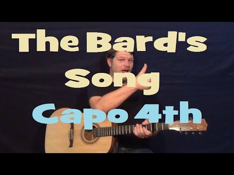 The Bard&#039;s Song (Blind Guardian) Easy Guitar Lesson How to Play Strum Chords Licks Tutorial