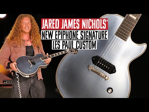 New Jared James Nichols Epiphone Old Glory Les Paul Custom Signature in Pelham Blue