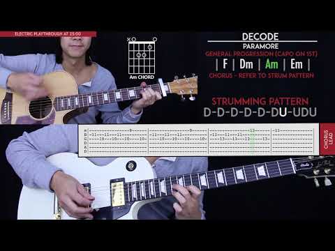 Decode Guitar Cover - Paramore 🎸 |Tabs + Chords|