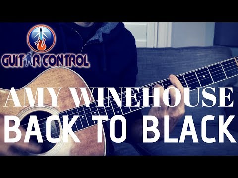 How To Play Amy Winehouse&#039;s Back To Black On Guitar - Beginner Acoustic Guitar Lesson
