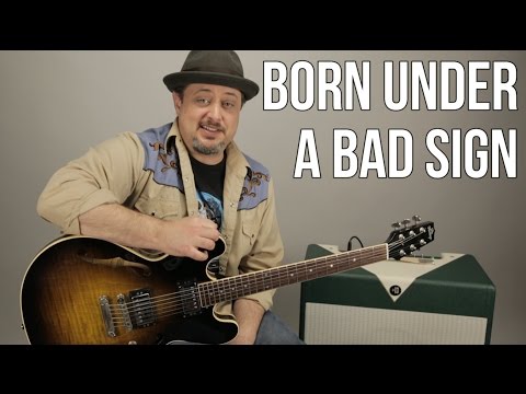 How to Play &quot;Born Under a Bad Sign&quot; - Cream, Eric Clapton Version - Blues Rock Guitar Lesson