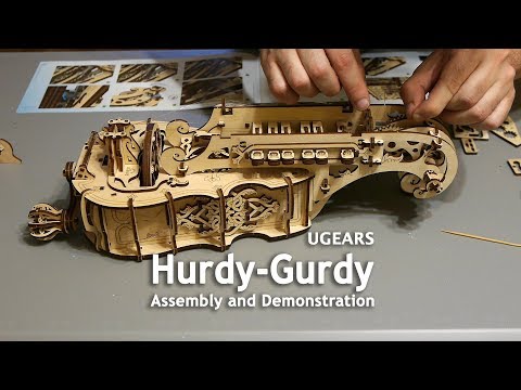 UGears Hurdy-Gurdy - Assembly and Demonstration