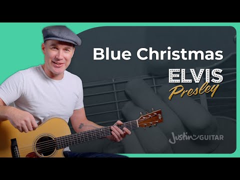 How to play Blue Christmas - Elvis Presley | Guitar Lesson