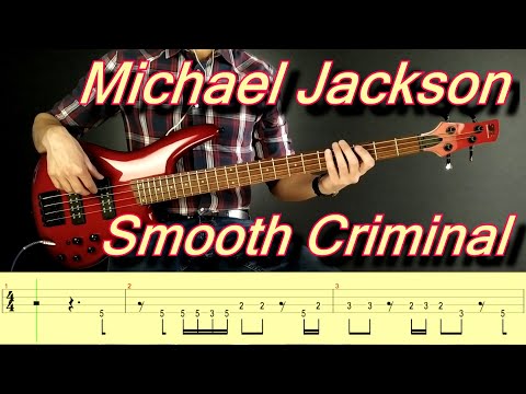 Michael Jackson - Smooth Criminal (bass lesson with tabs)