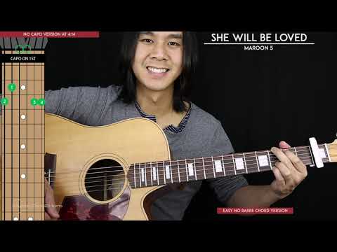 She Will Be Loved Guitar Cover - Maroon 5 🎸 |Tabs + Chords|