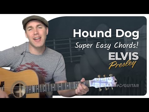 Hound Dog Easy Guitar Lesson | Elvis Presley