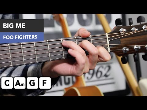 Foo Fighters - Big Me Guitar Lesson Tutorial - EASY simple songs