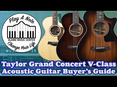 Taylor V-Class Grand Concert Acoustic Guitar Buyer&#039;s Guide and Comparison - 11 Guitars Total!