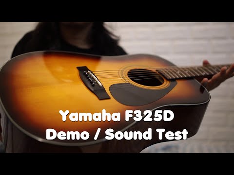 Yamaha F325D Acoustic Guitar, Tobacco Sunburst Demo / Sound Test