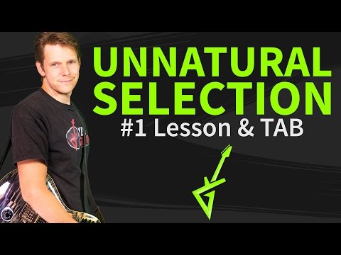 How to play Unnatural Selection Guitar Lesson &amp; TAB - Muse