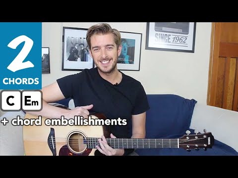 2 Chord Song Eleanor Rigby EASY Guitar Lesson Tutorial - The Beatles - how to play