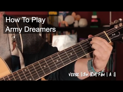 &#039;Army Dreamers&#039; Kate Bush Acoustic Guitar Lesson