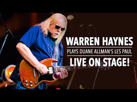 Warren Haynes Stage Plays Duane Allman&#039;s 1961 Les Paul Standard (SG) for the 1st Time in Decades