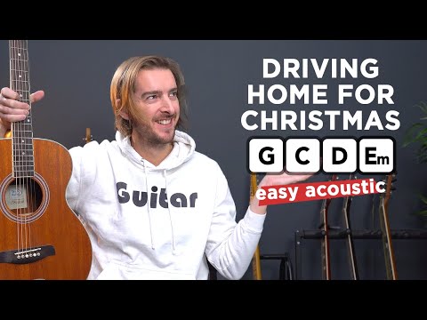 Play &quot;Driving Home For Christmas&quot; on guitar with simple chords