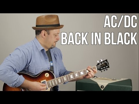 AC/DC Back in Black Electric Guitar Lesson + Tutorial