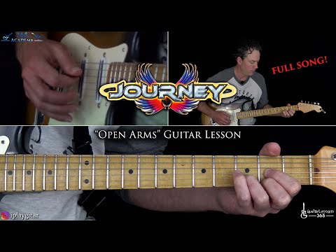 Open Arms Guitar Lesson (Full Song) - Journey