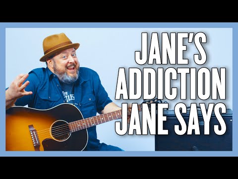 Jane&#039;s Addiction Jane Says Guitar Lesson + Tutorial