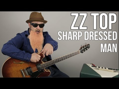 ZZ Top Sharp Dressed Man Guitar Lesson + Tutorial