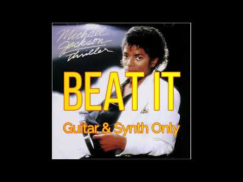 Michael Jackson - Beat It (Guitar &amp; Synth Only, Steve Lukather, Eddie Van Halen)