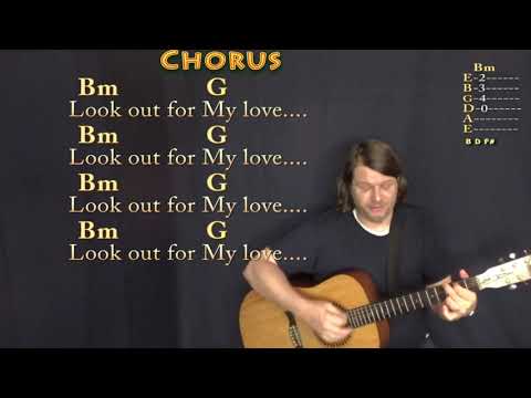 Look Out For My Love (Neil Young) Guitar Cover Lesson with Chords/Lyrics - Munson