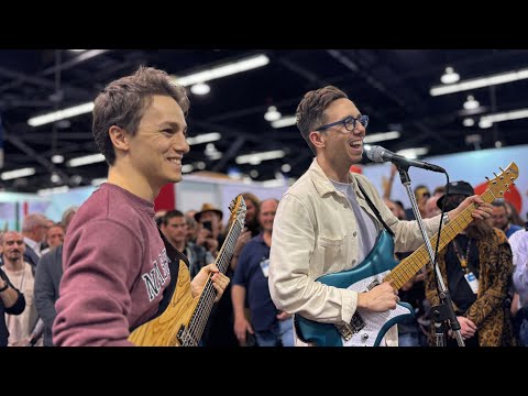 Matteo Mancuso &amp; Cory Wong Jamming Together for the First Time at NAMM 2024 (Funky Blues Part One)