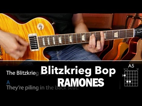 Blitzkrieg Bop (RAMONES) Acordes para guitarra cover
