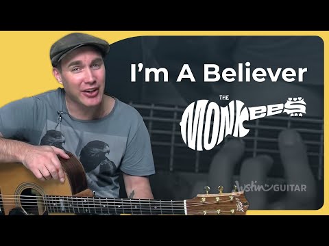 How to play Im A Believer by The Monkees on guitar