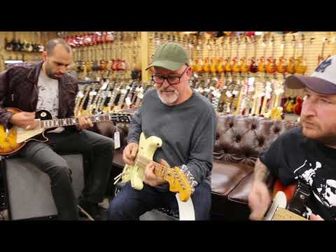 Mark Agnesi, Tim Pierce &amp; Josh Smith jamming at Norman&#039;s Rare Guitars