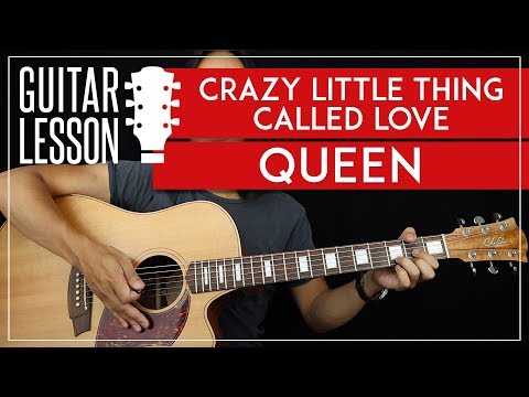 Crazy Little Thing Called Love Guitar Tutorial - Queen Guitar Lesson 🎸 |TABS + Easy Chords + Solo|