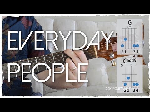 &quot;Everyday People&quot; Guitar Tutorial + Lesson - Easy 2 chord song! | Sly And The Family Stone