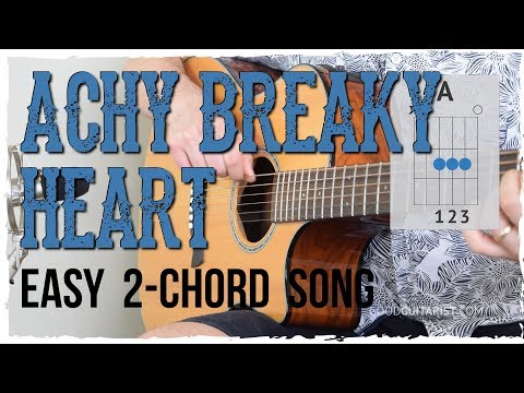 &quot;Achy Breaky Heart&quot; Guitar Tutorial - Billy Ray Cyrus | Easy 2 Chord Song!
