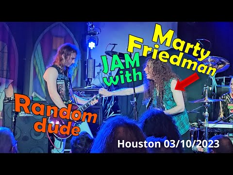 Marty Friedman LIVE - jam with random dude (Gabriel Van) - Houston 03/10/2023 #guitar #megadeth