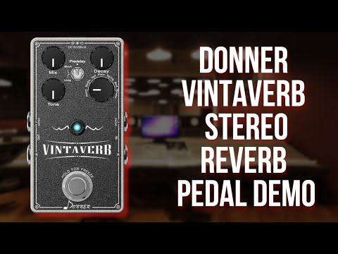 Donner Vintaverb Stereo Reverb Pedal Demo [No Talking]