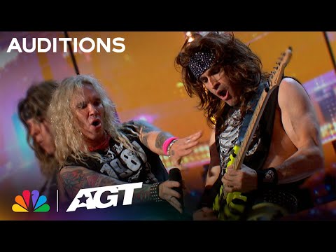 AGT&#039;s Rock Revolution: Steel Panther Owns The Stage with &quot;Eyes of A Panther&quot; | Auditions | AGT 2023