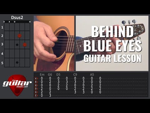 Behind Blue Eyes guitar lesson | Limp Bizkit | Tabs &amp; Chords
