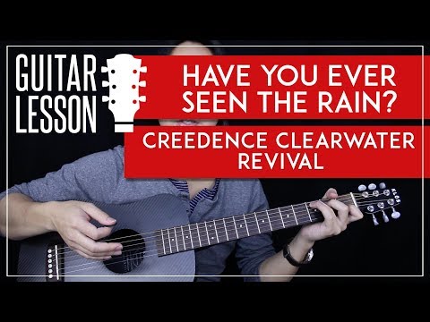 Have You Ever Seen The Rain Acoustic Guitar Tutorial 🎸Creedence Clearwater Revival Guitar Lesson