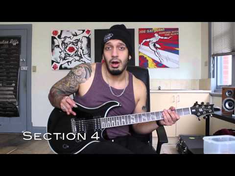 How to play &#039;Inside The Fire&#039; by Disturbed Guitar Solo Lesson w/tabs