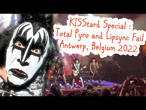 KISS : Total Lip Sync Fail in Antwerp Belgium 6 June 2022 4K Paul Stanley