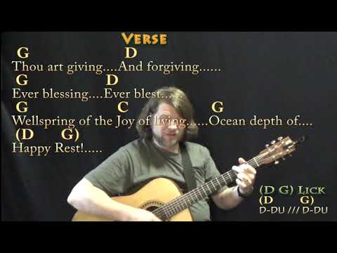 Joyful, Joyful, We Adore Thee (Hymn) Strum Guitar Cover Lesson in G Major with Chords/Lyrics