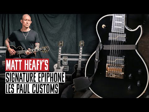 Matt Heafy&#039;s Signature Epiphone Les Paul Customs &amp; Dunlop Jazz III Picks