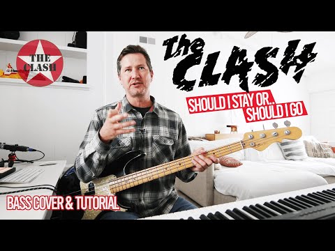 The Clash Should I Stay or Should I Go Bass Cover + Lesson