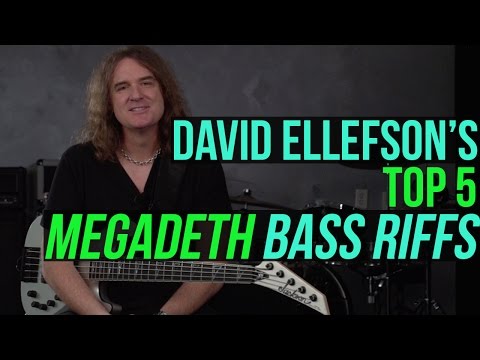 Megadeth&#039;s David Ellefson - Top 5 Megadeth Bass Riffs