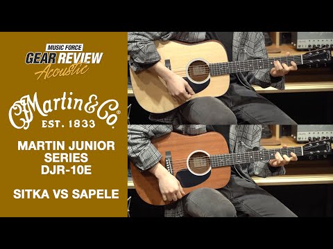 Martin Junior Series DJR-10E Sitka VS Martin Junior Series DJR-10E Sapele review (No Talking)