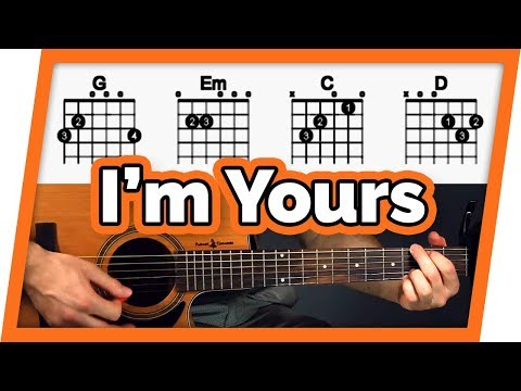 I&#039;m Yours Guitar Tutorial (Jason Mraz) Easy Chords Guitar Lesson